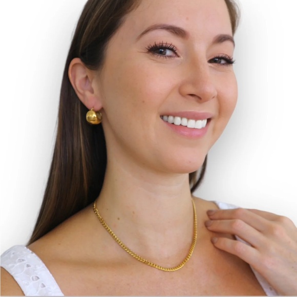 NWT Waterproof 18k gold plated curb chain - Picture 2 of 5